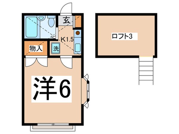 ドミ－ルパパスの物件間取画像